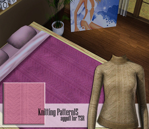 Sims 3 — Knitting Pattern 15 by ayyuff — 