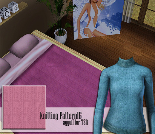 Sims 3 — Knitting Pattern 16 by ayyuff — 