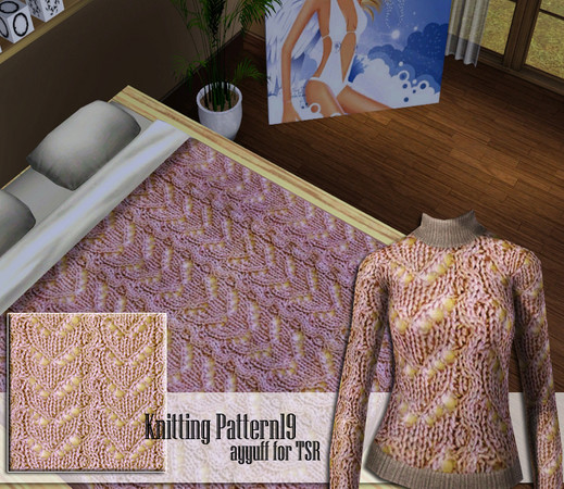 Sims 3 — Knitting Pattern 19 by ayyuff — 