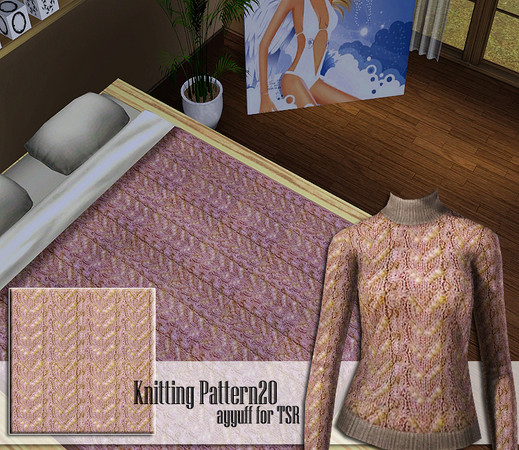 Sims 3 — Knitting Pattern 20 by ayyuff — 