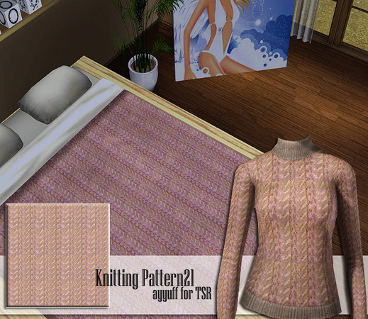 Sims 3 — Knitting Pattern 21 by ayyuff — 