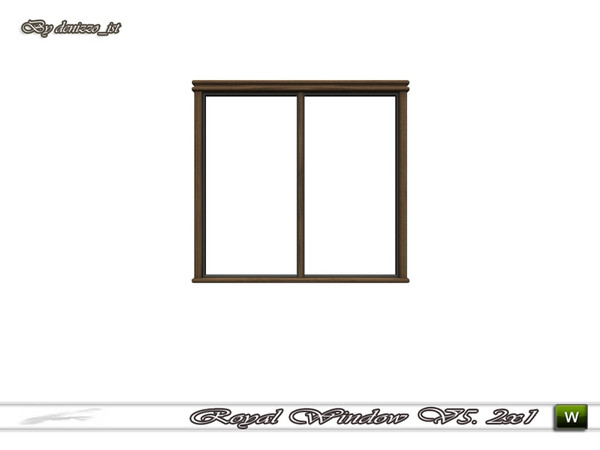 Sims 3 — Royal Window V5. 2x1 by denizzo_ist — 