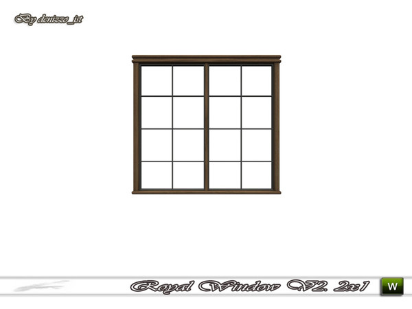 Sims 3 — Royal Window V2. 2x1 by denizzo_ist — 