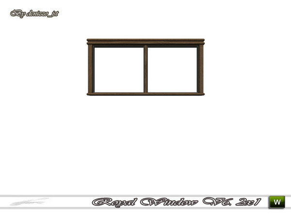 Sims 3 — Royal Window V6. 2x1 by denizzo_ist — 
