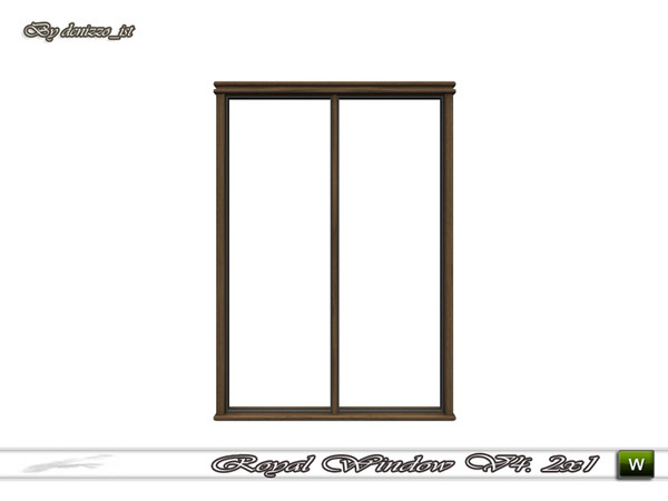 Sims 3 — Royal Window V4. 2x1 by denizzo_ist — 