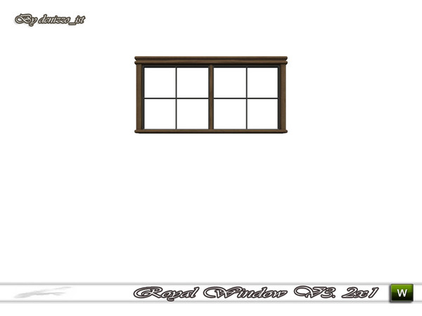 Sims 3 — Royal Window V3. 2x1 by denizzo_ist — 