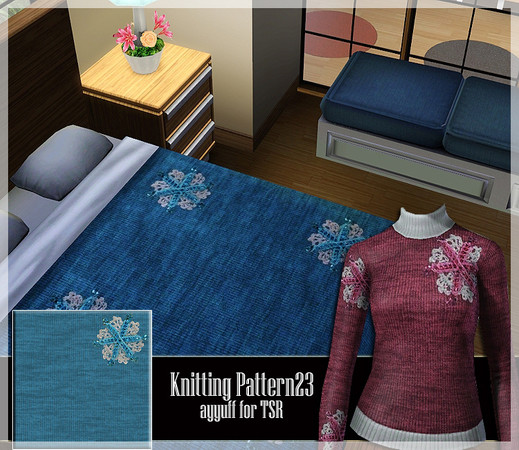 Sims 3 — Knitting Pattern 23 by ayyuff — 