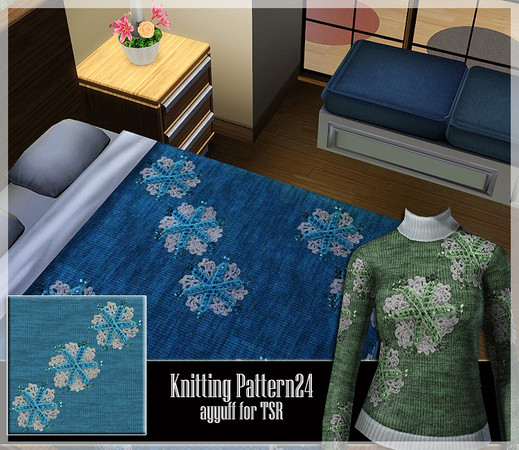 Sims 3 — Knitting Pattern 24 by ayyuff — 