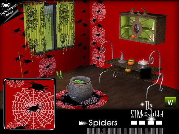 Sims 3 — SIMc Spiders Halloween Pattern  by SIMcredible! — This pattern is also available @ our site {