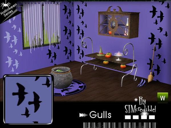 Sims 3 — SIMc Gull Halloween Pattern  by SIMcredible! — This pattern is also available @ our site {