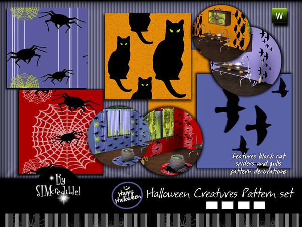 Sims 3 — SIMc Halloween Creatures Patterns  by SIMcredible! — This pattern is also available @ our site {