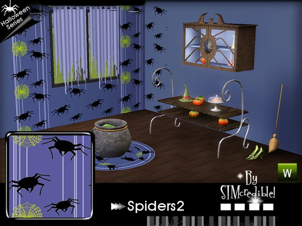 Sims 3 — SIMc Spiders2 Halloween Pattern  by SIMcredible! — This pattern is also available @ our site {