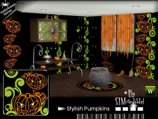 Sims 3 — SIMc Styled Pumpkins Pattern  by SIMcredible! — This pattern is also available @ our site {