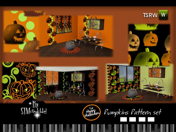 Sims 3 — SIMc Pumpkins Patterns  by SIMcredible! — This pattern is also available @ our site {