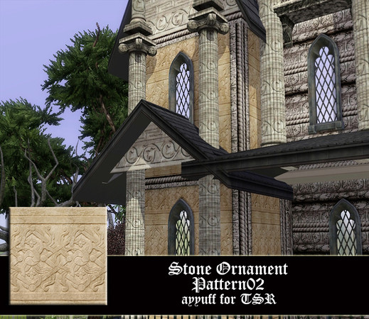 Sims 3 — Stone Ornament02 by ayyuff — 