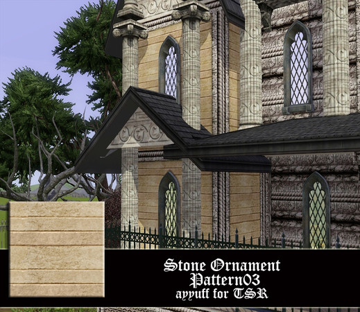 Sims 3 — Stone Ornament03 by ayyuff — 