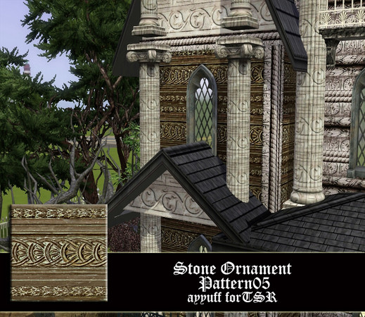Sims 3 — Stone Ornament05 by ayyuff — 