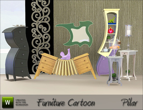 Sims 3 — Furniture Cartoon  by Pilar — 