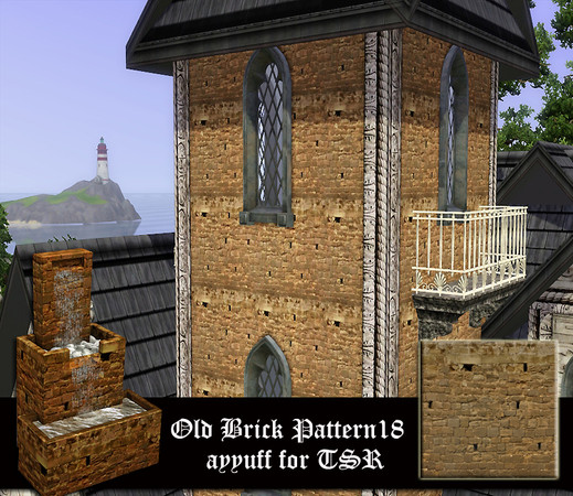 Sims 3 — Old Brick18 by ayyuff — 