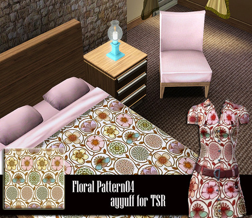 Sims 3 — Floral Pattern04 by ayyuff — 
