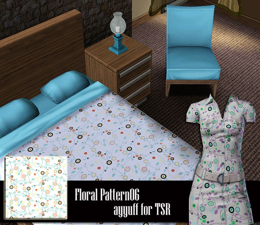 Sims 3 — Floral Pattern06 by ayyuff — 
