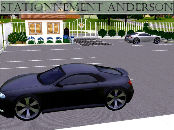 Sims 3 — Stationnement Anderson by lilliebou — Hi! This community lot is just a parking. I tried to make it realistic at