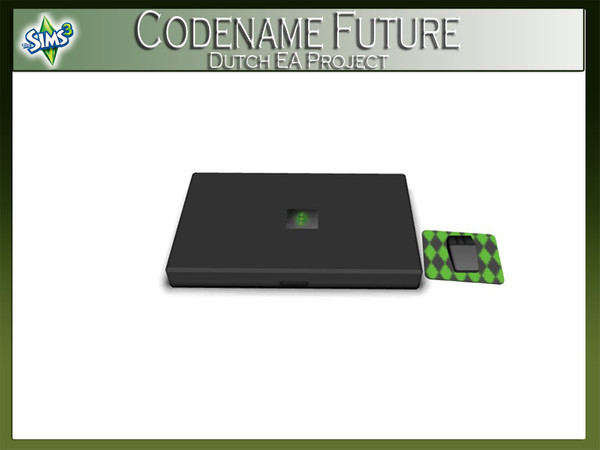 Sims 3 — Energiezuinige Laptop by Angela — Computerproducent DELLIVERY got it: Just a small portable computer, compact,