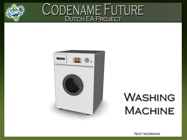 Sims 3 — Energy-efficient washing machine by Mutske — Clean clothes we all want. The less often you wash, the more you