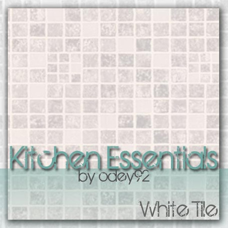 Sims 3 — White Tile by Odey92 — A simple yet effective white tile pattern. Part of the 'Kitchen Essentials' set.