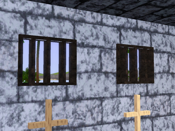 Sims 3 — Window [Medieval Prison] by lilliebou — Medieval window.