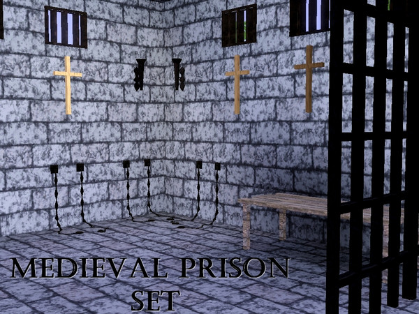 Sims 3 — Medieval Prison Set by lilliebou — Hi! This is a medieval prison set. It includes the following items: x1