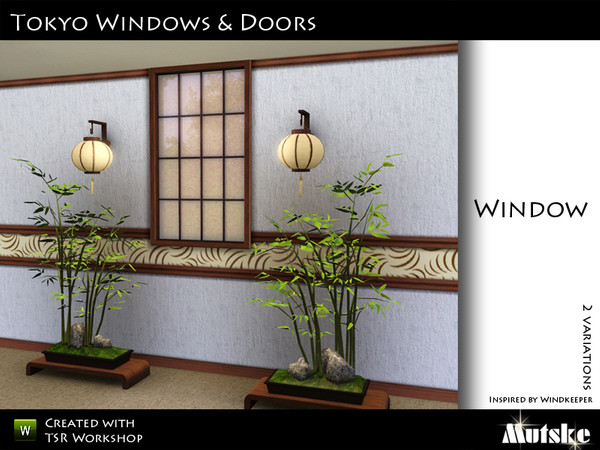 Sims 3 — Tokyo Window 1 tile by Mutske — Made by Mutske@TSR. TSRAA.