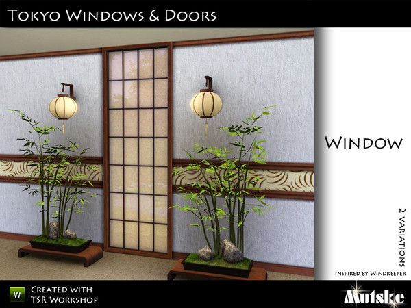 Sims 3 — Tokyo Window 1 tile by Mutske — Made by Mutske@TSR. TSRAA.