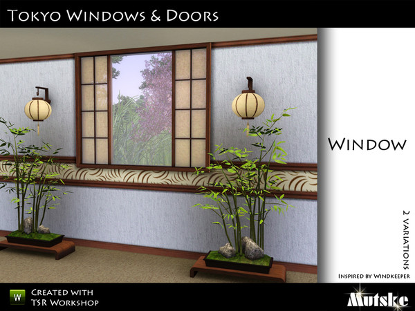 Sims 3 — Tokyo Window 2 tile Counter by Mutske — Made by Mutske@TSR. TSRAA.