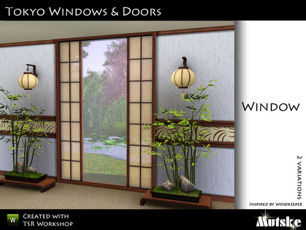 Sims 3 — Tokyo Window 2 tile by Mutske — Made by Mutske@TSR. TSRAA.