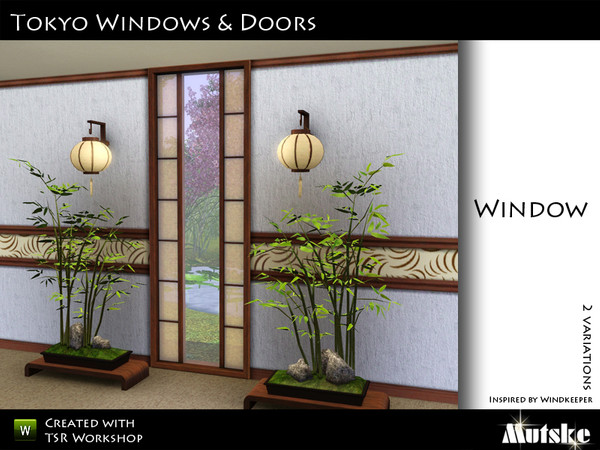 Sims 3 — Tokyo Window 1 tile by Mutske — Made by Mutske@TSR. TSRAA.
