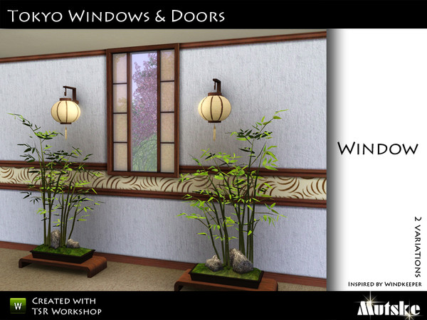 Sims 3 — Tokyo Window 1 tile by Mutske — Made by Mutske@TSR. TSRAA.