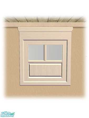 Sims 2 — Privacy Panel Window - Mesh by Shakeshaft — Part of a second set of French Quarter style Windows and Doors minus