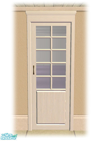 Sims 2 — Single Panel Door - Diag Mesh by Shakeshaft — Part of a second set of French Quarter style Windows and Doors