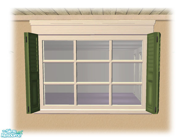 Sims 2 — Double Short Shutt Window - Diag Mesh by Shakeshaft — Part of a set of French Quarter style Windows and Doors,