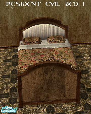 Sims 2 —  by kawaiiruki — Resident evil Bed with Bedding need Bonvoy. 