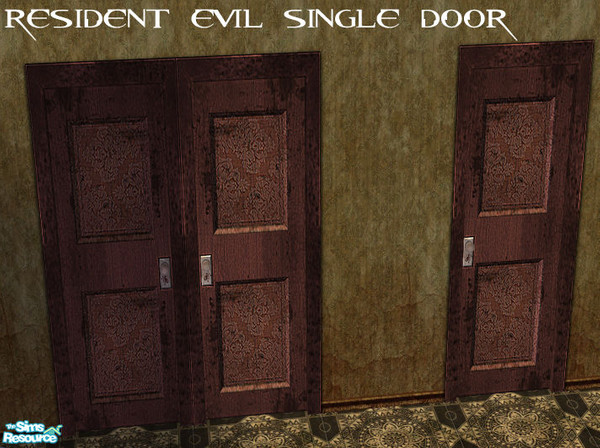 Sims 2 —  by kawaiiruki — Resident evil singe Door need Basegame