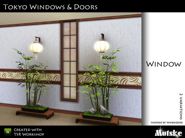 Sims 3 — Tokyo Window 1 tile Small by Mutske — Made by Mutske@TSR. TSRAA.