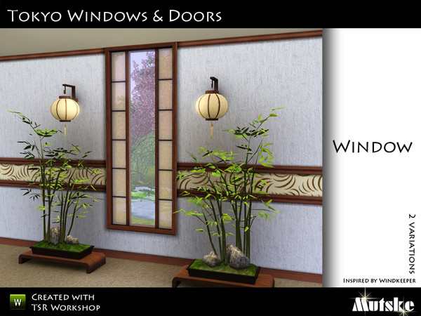Sims 3 — Tokyo Window 1 tile by Mutske — Made by Mutske@TSR. TSRAA.