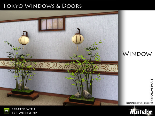 Sims 3 — Tokyo Window 1 tile by Mutske — Made by Mutske@TSR. TSRAA.