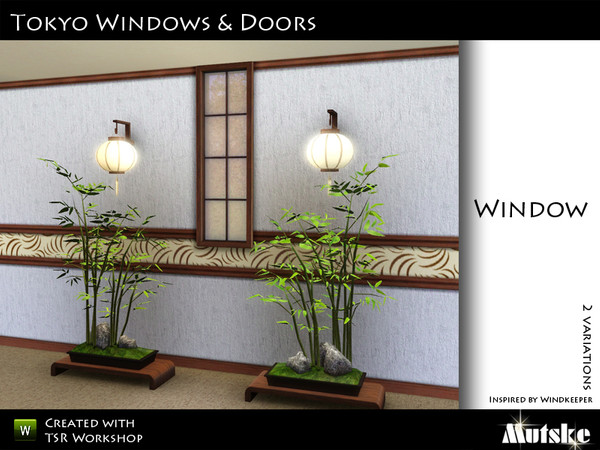 Sims 3 — Tokyo Window 1 tile Small by Mutske — Made by Mutske@TSR. TSRAA.