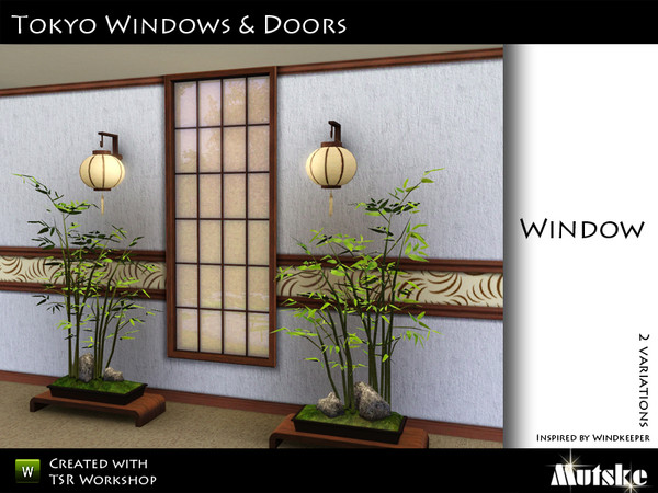 Sims 3 — Tokyo Window 1 tile by Mutske — Made by Mutske@TSR. TSRAA.