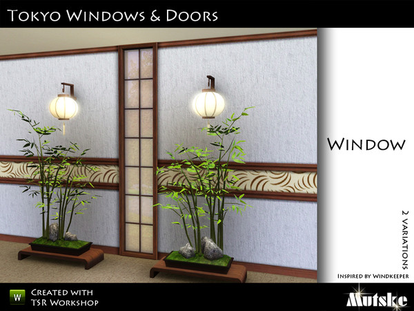 Sims 3 — Tokyo Window 1 tile Small by Mutske — Made by Mutske@TSR. TSRAA.