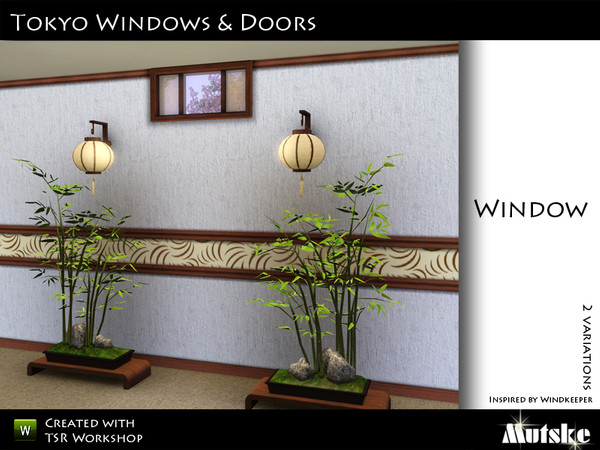 Sims 3 — Tokyo Window 1 tile by Mutske — Made by Mutske@TSR. TSRAA.