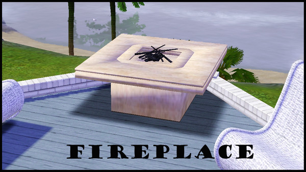 Sims 3 — ROMANTIC FIRE FIREPLACE by abuk0 — ROMANTIC FIRE FIREPLACE by abuk0